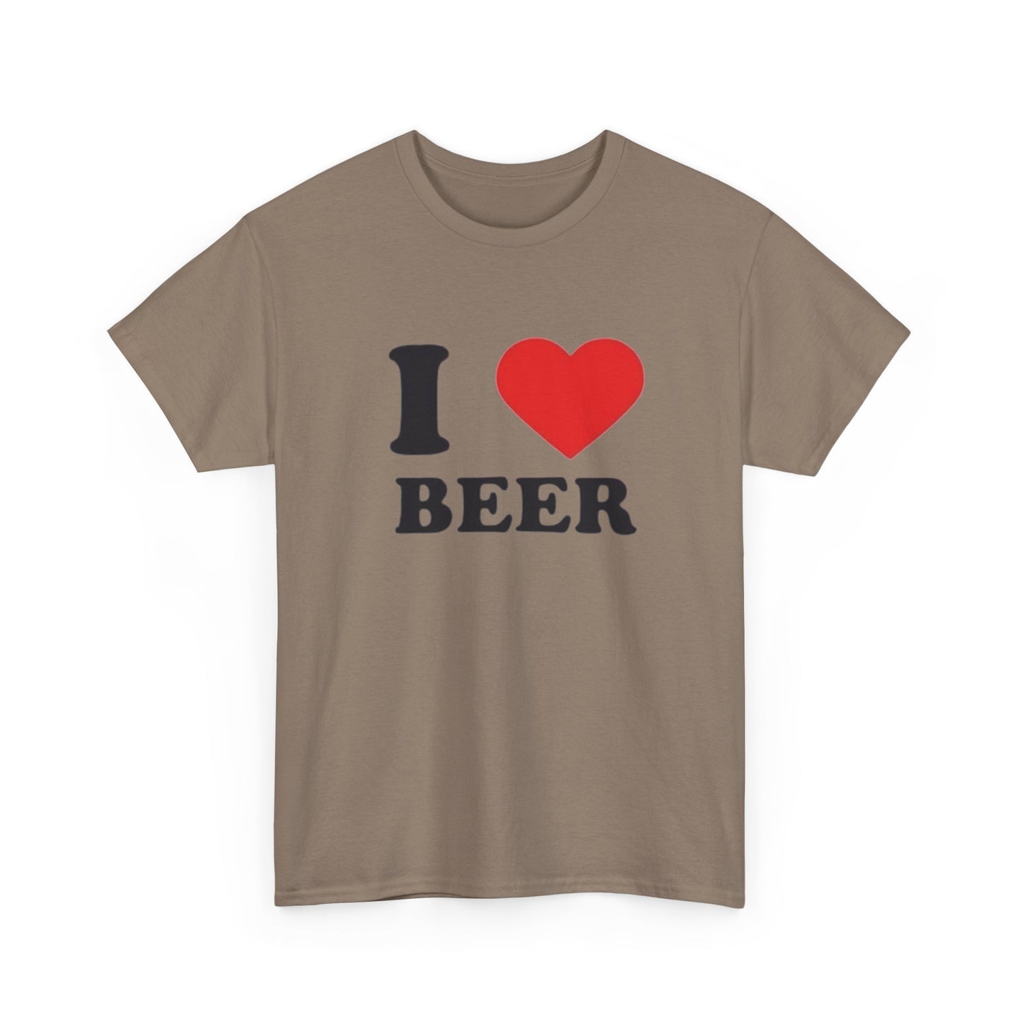 I Love Beer Graphic T Shirt NEW Unisex Heavy Cotton Tee