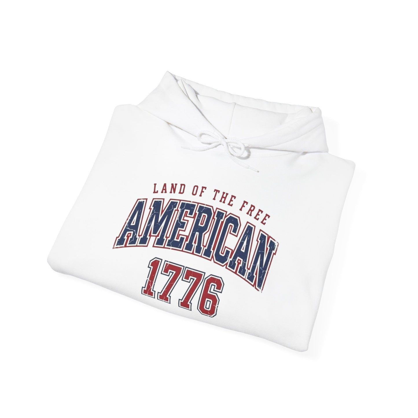 America Land Of The Free Graphic Hoodie Men's Heavy Blend™ Hooded Sweatshirt
