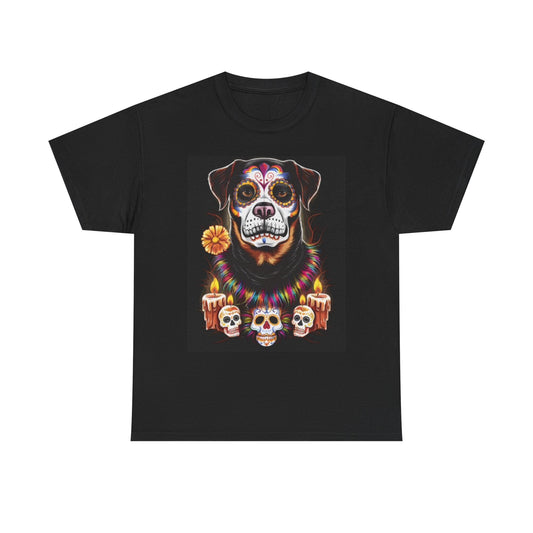 Day Of The Dead Graphic T Shirt Retro Art Mexico Vintage Unisex Heavy Cotton DOG