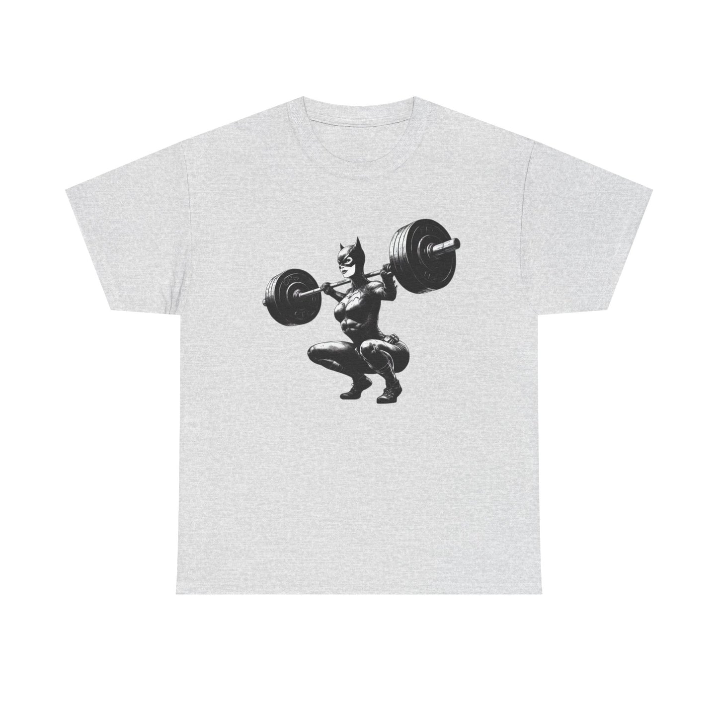 Catwoman GYM Lifting Apparel Graphic T Shirt Womens Heavy Cotton Tee