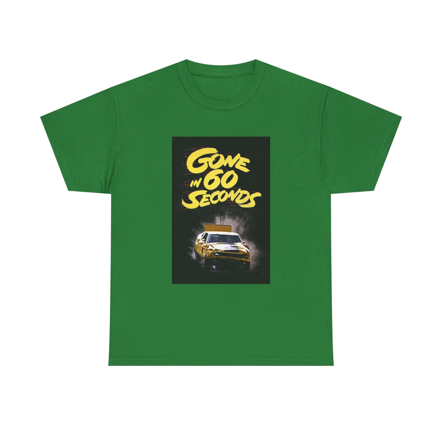 Gone in 60 Seconds Tshirt Vintage Ford Mustang Retro Poster Unisex Heavy Cotton