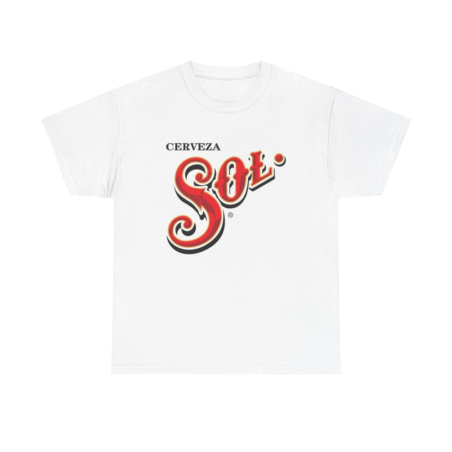 Cerveza Sol Beer Graphic T Shirt Vintage Mexico Unisex Heavy Cotton Tee