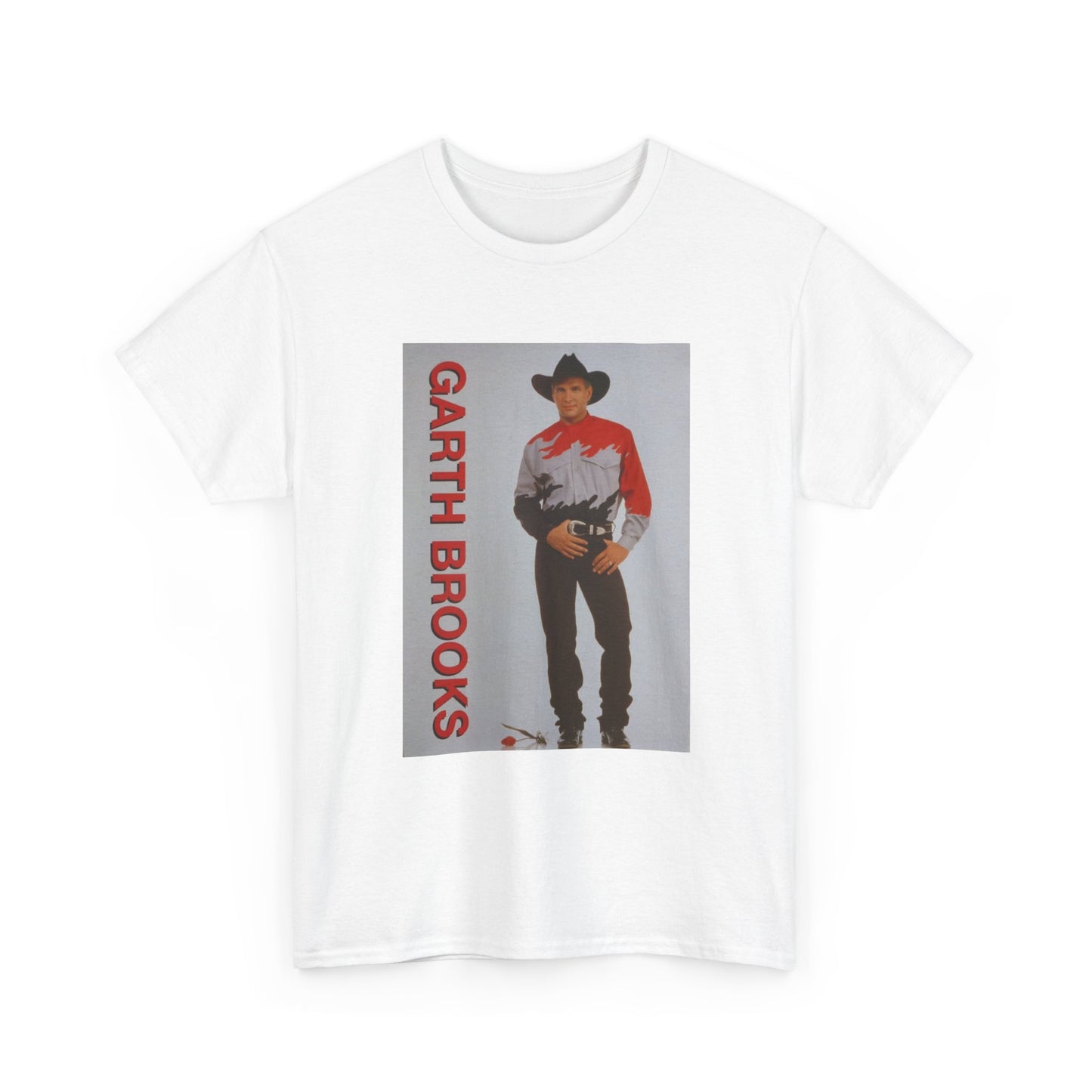 Garth Brooks Tshirt Retro Country Short Sleeve Unisex Heavy Cotton Tee New Tour