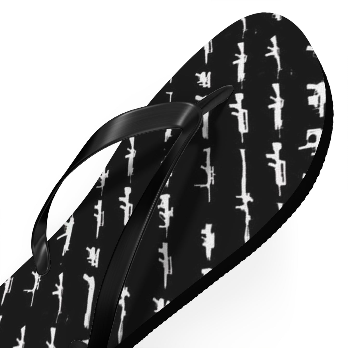 WAVES And SUN Co Sandals Gun Graphic - Flip Flops -Slides Summer Beach BRAND NEW