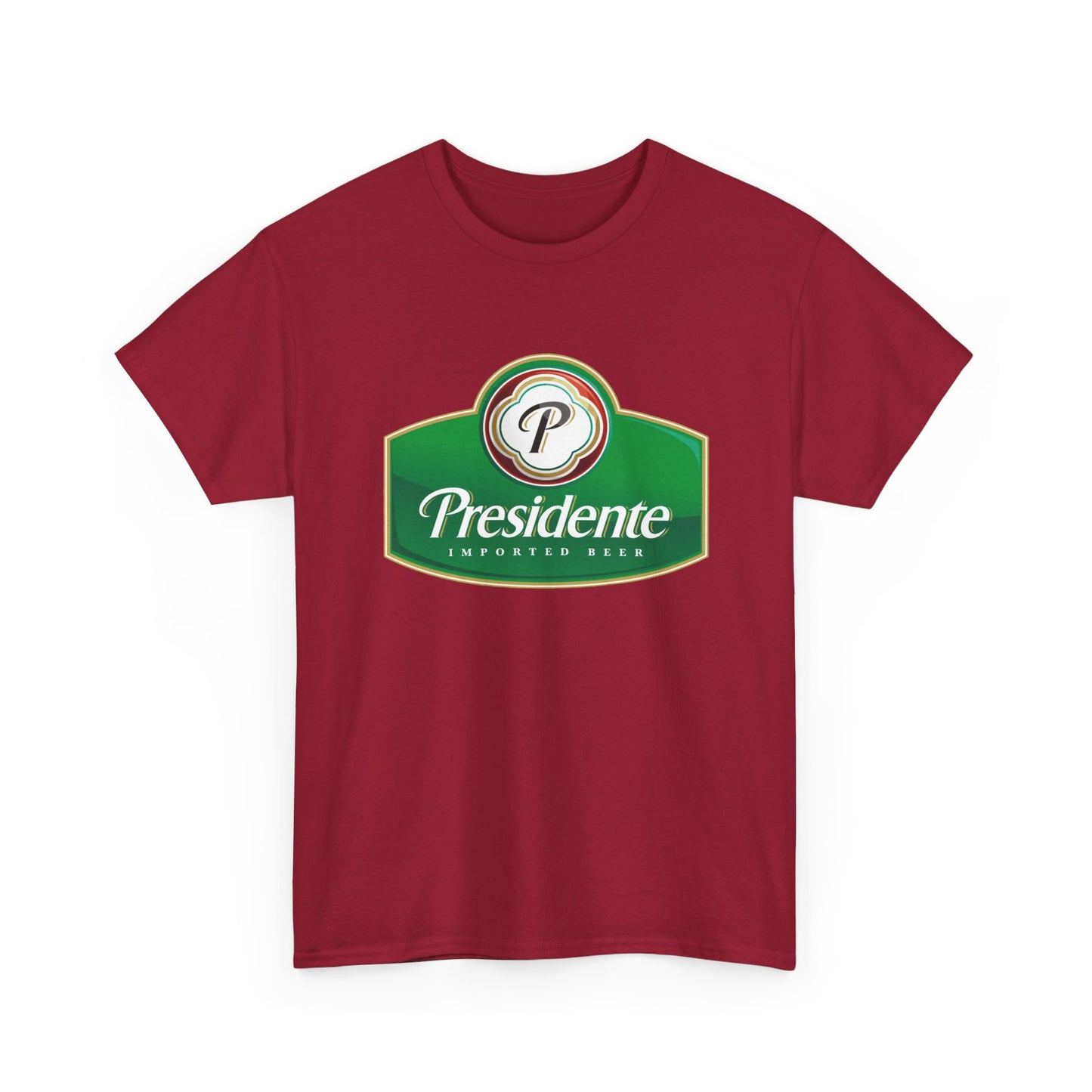 Presidente Beer Logo Shirt Retro Poster Unisex Heavy Cotton Tee