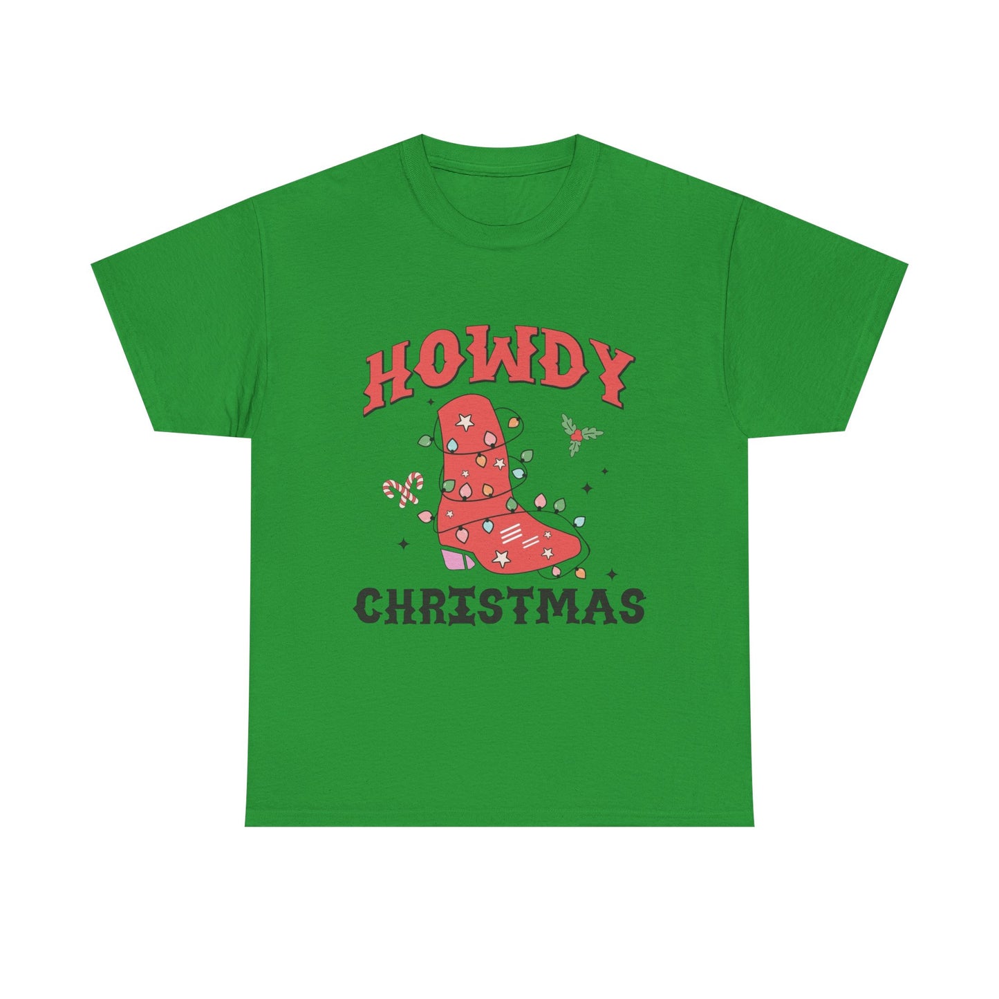 Howdy Christmas Graphic T Shirt NEW Unisex Heavy Cotton Tee