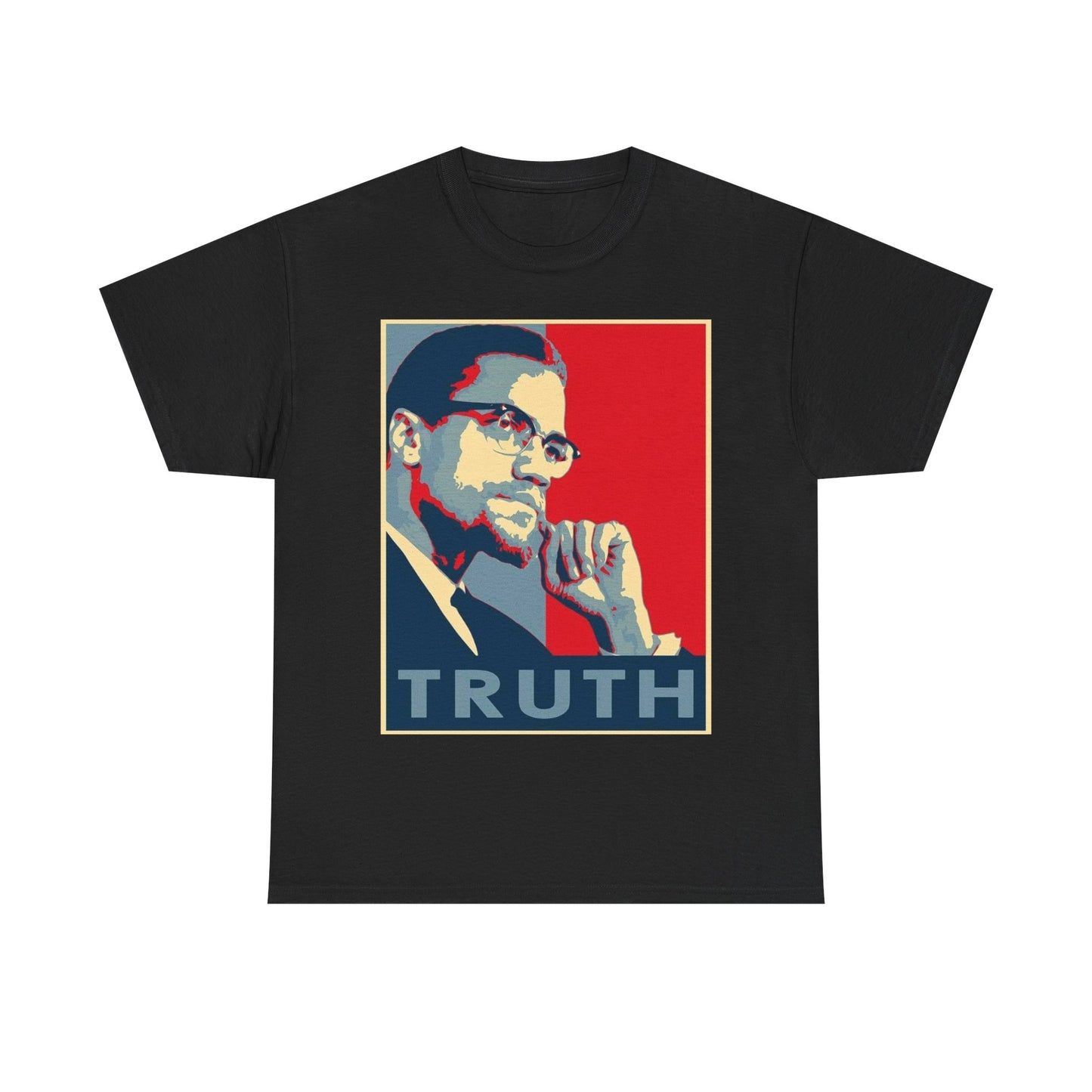 Malcom X Poster Shirt Vintage Truth Graphic Unisex Heavy Cotton Tee