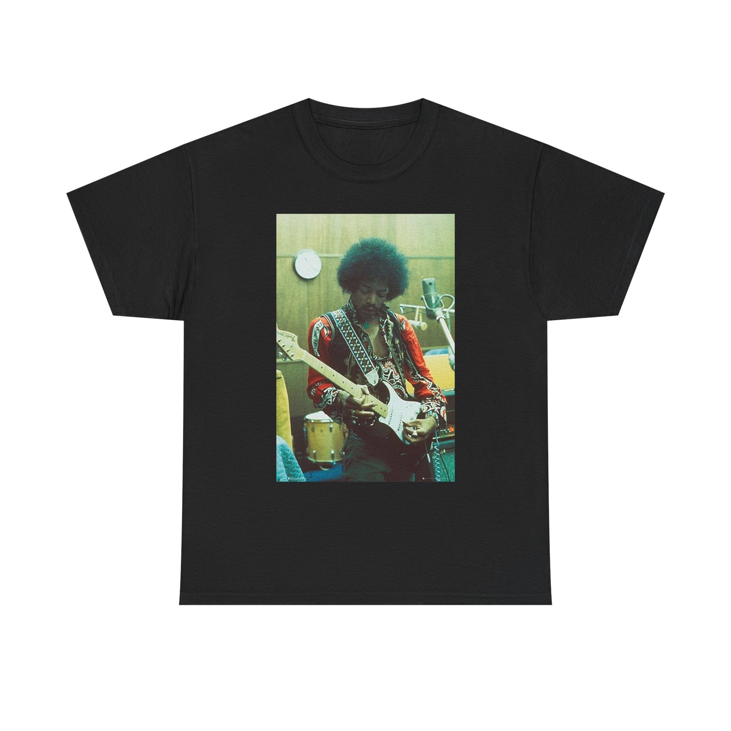 Jimi Hendrix Graphic T Shirt Vintage Photo Unisex Heavy Cotton Tee 4