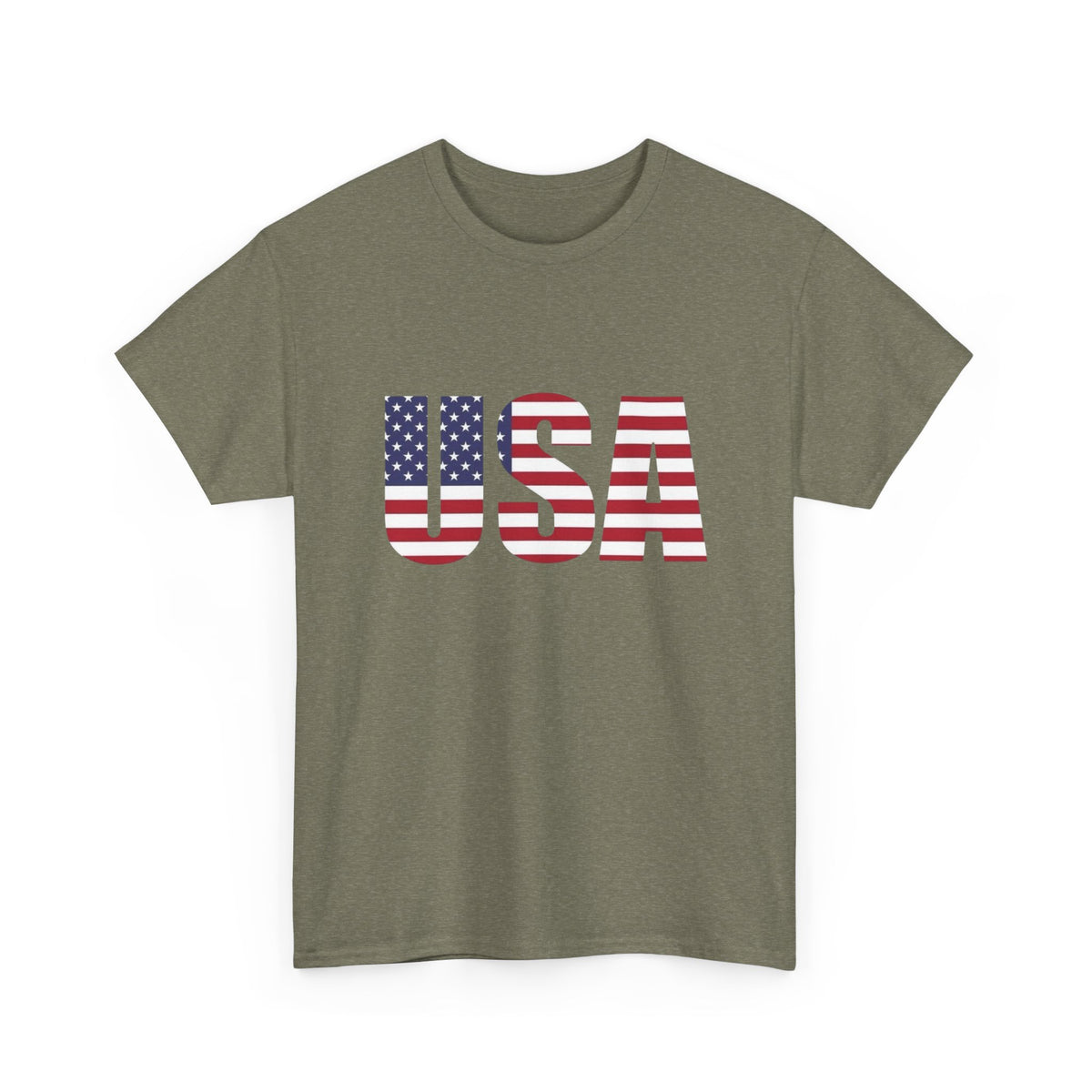USA American Flag Made In AMERICA Graphic T Shirt Unisex NEW Heavy Cotton Tee