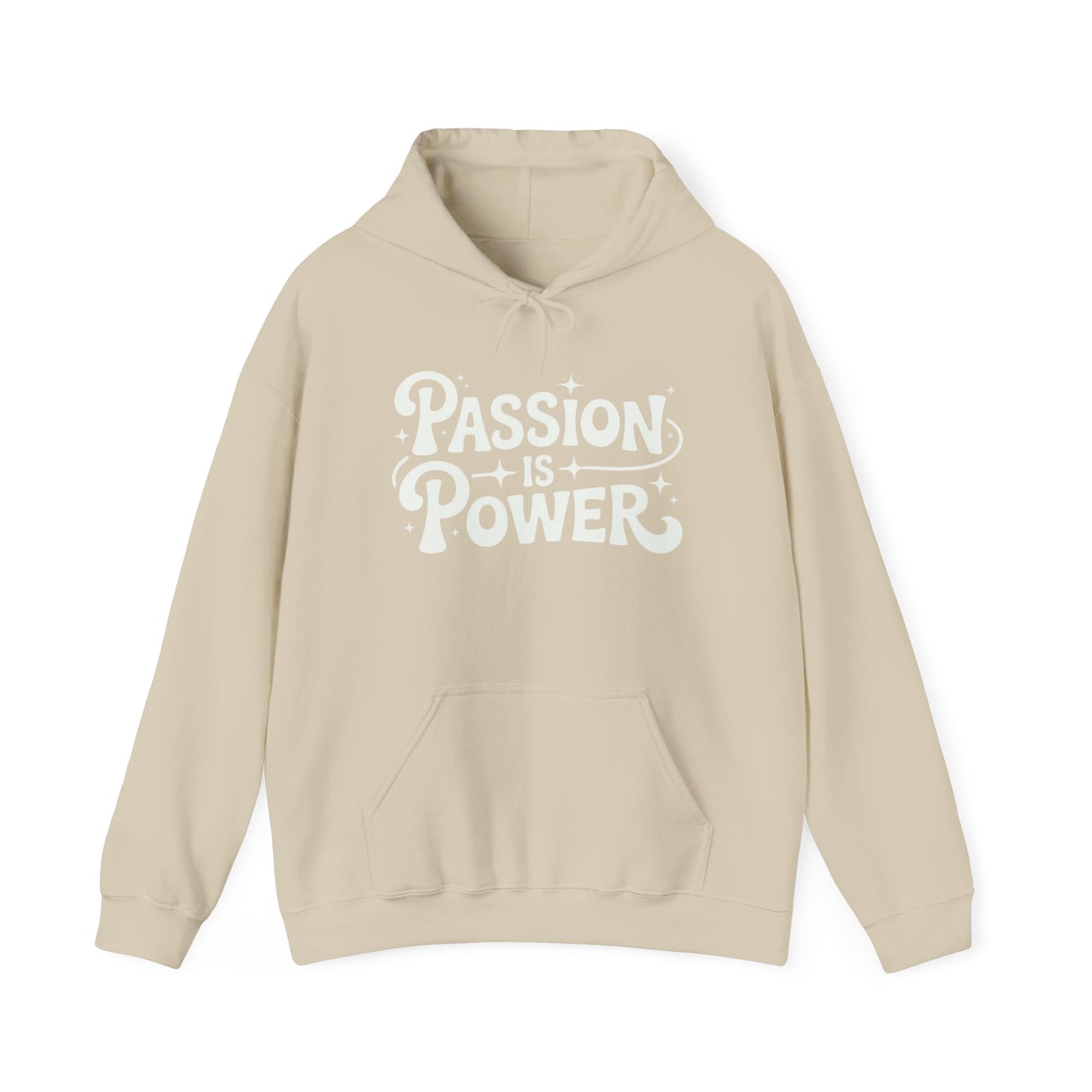 Passion Is Power Graphic Hoodie Unisex Heavy Blend™ Hooded Sweatshirt