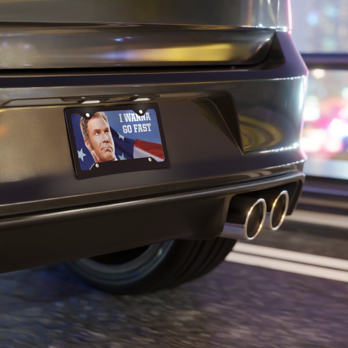 Ricky Bobby Talladega Nights License Vanity Plate Funny