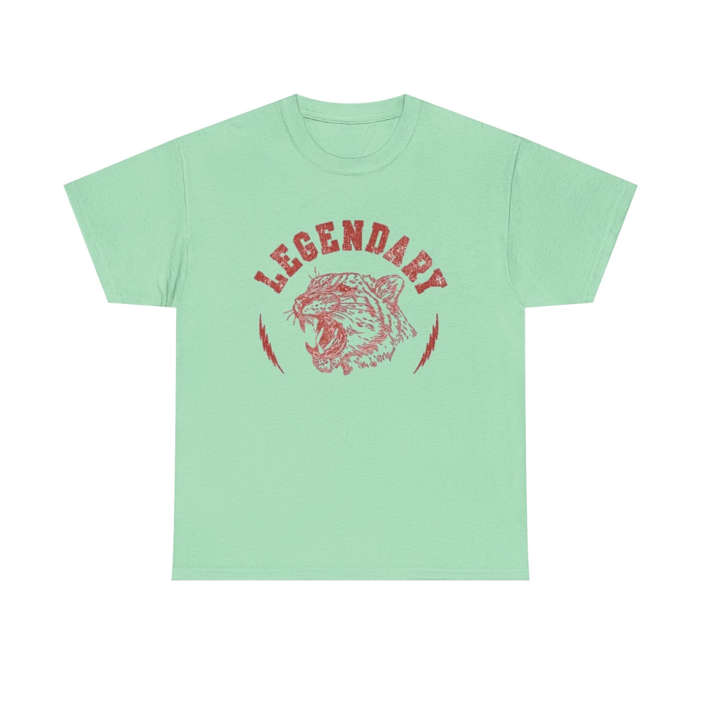 Legendary Tiger Retro Classic Graphic T Shirt Regular Men's Heavy Cotton Tee