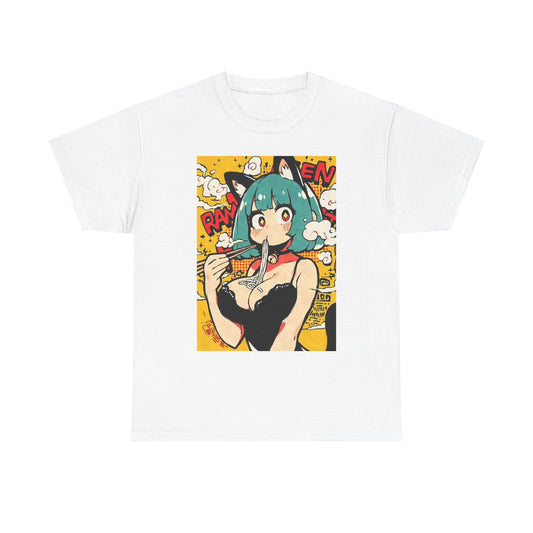 Anime Graphic T Shirt Vintage hentai Waifu Unisex Heavy Cotton Tee