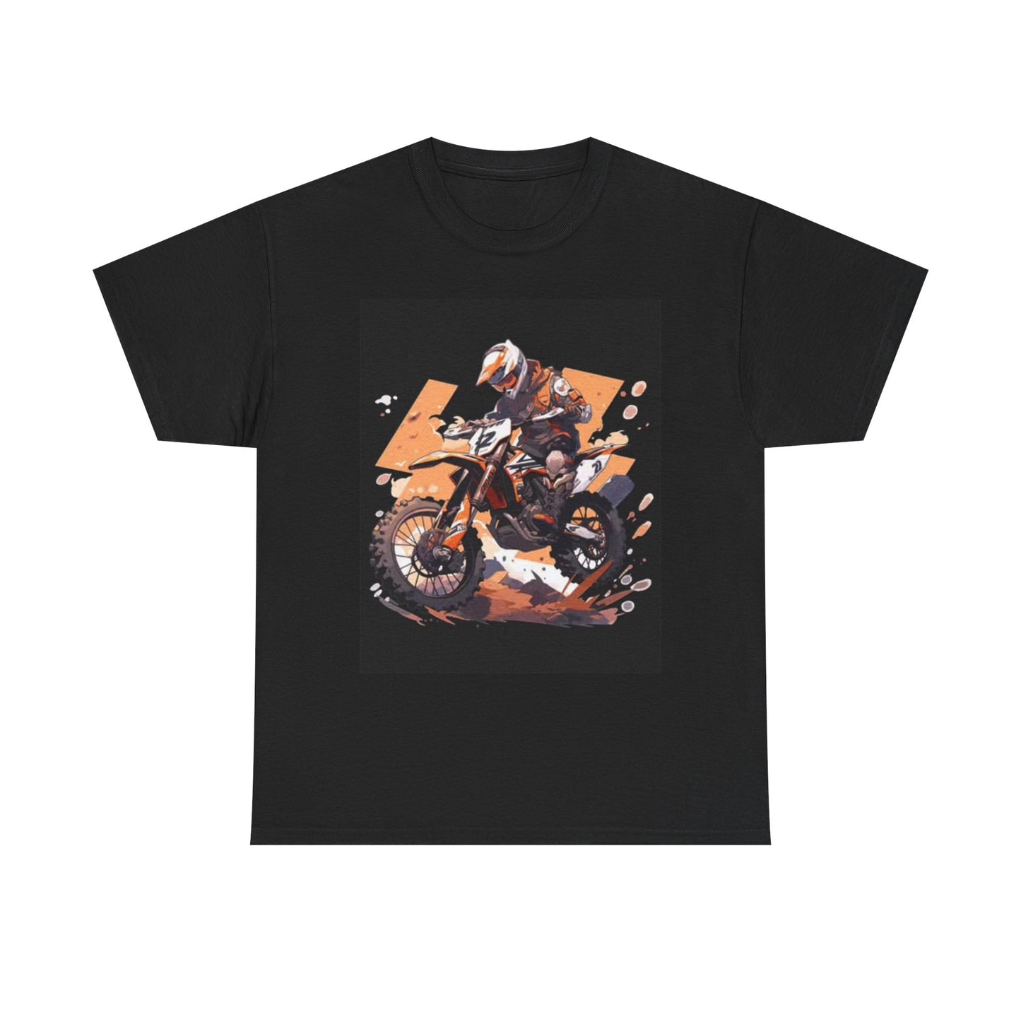 Motocross Graphic T Shirt Retro Dirtbike Gear Unisex Heavy Cotton Tee
