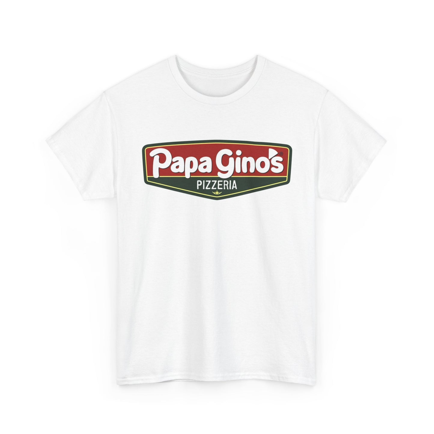 Papa Ginos Shirt Pizza New England Boston One Bite Retro Unisex Heavy Cotton Tee
