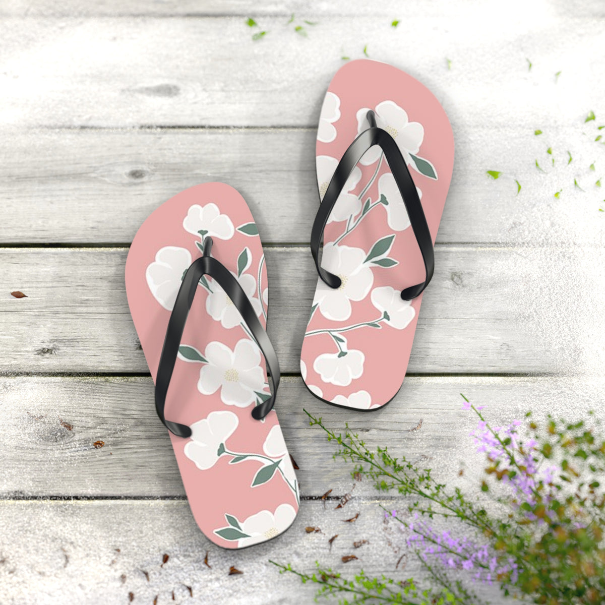 Waves And Sun Sandals White Lotus Summer Flip Flops Slides BRAND NEW