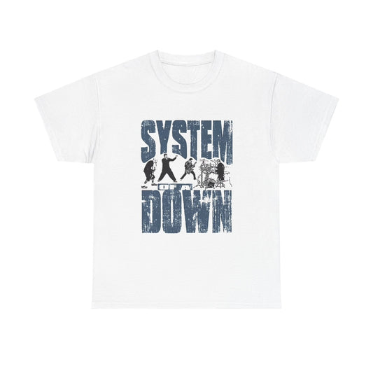 System Of A Down Graphic T Shirt Vintage Rock Band Unisex Heavy Cotton Tee