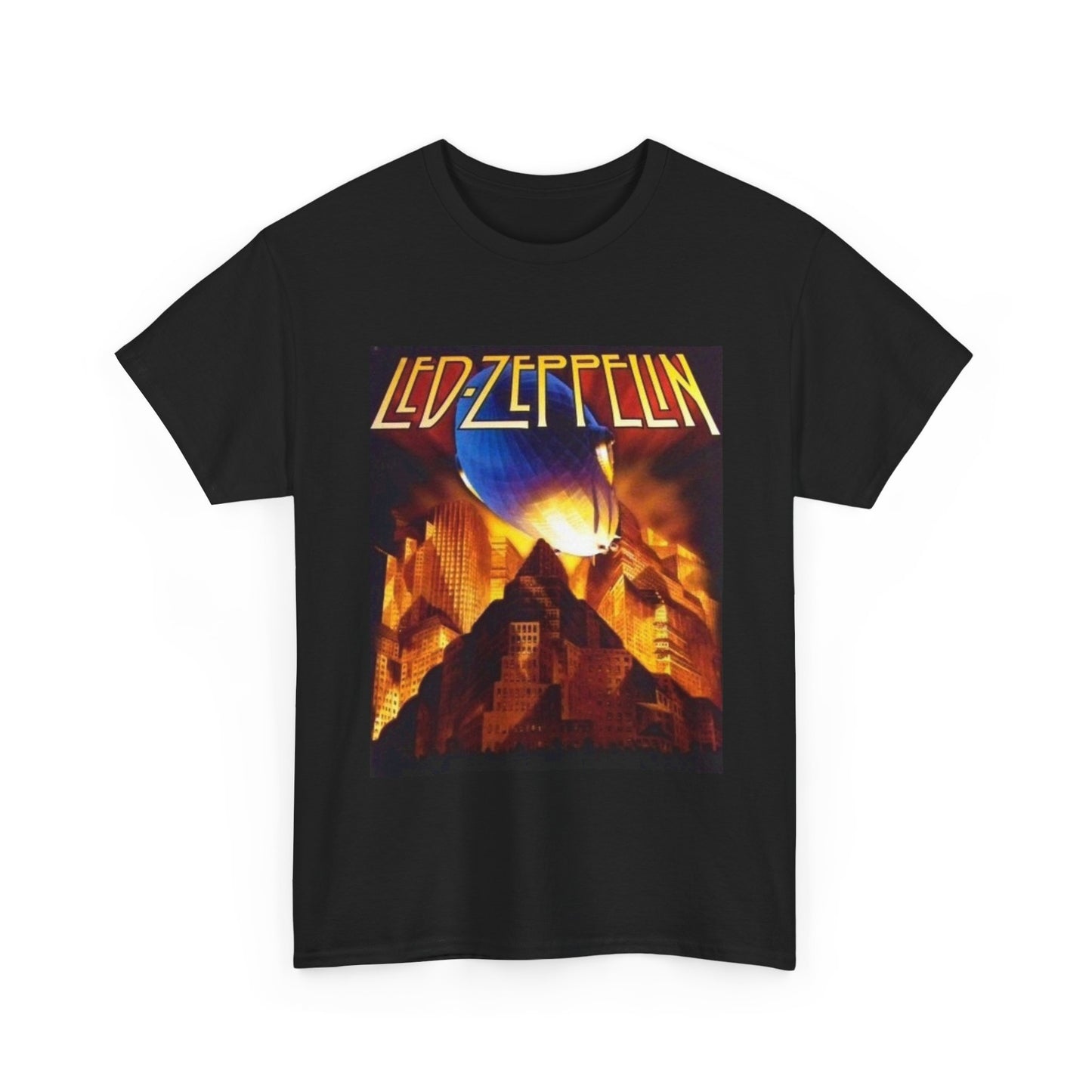 Led Zepplin Tshirt Vintage Rock Poster Retro Unisex Heavy Cotton Tee