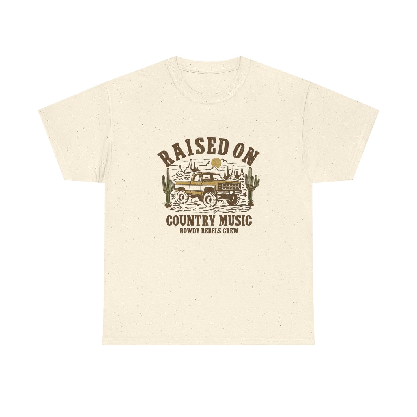 Square body Raised On Country Graphic T Shirt Unisex Heavy Cotton Tee