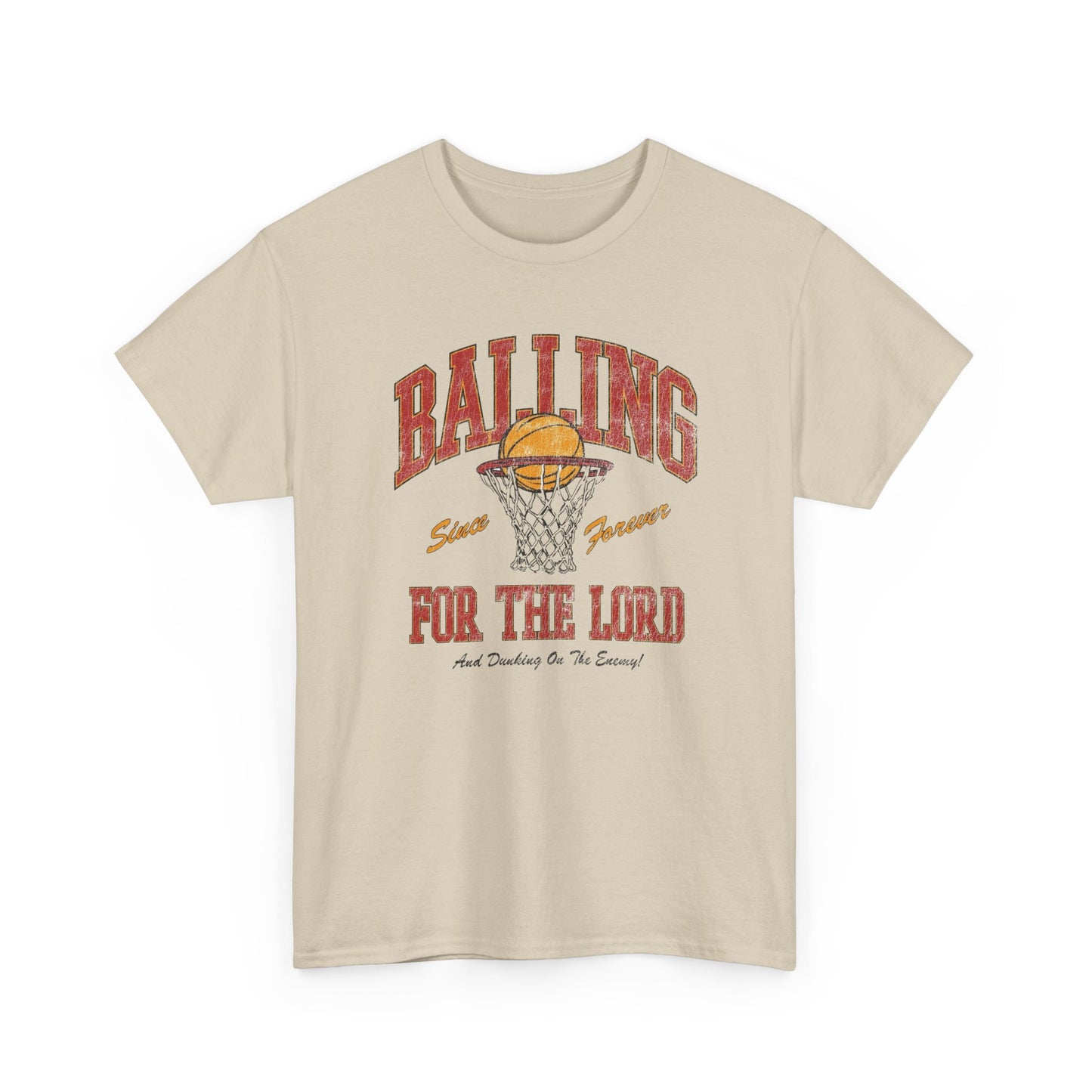 Balling For The Lord Graphic T Shirt ADULT NEW
