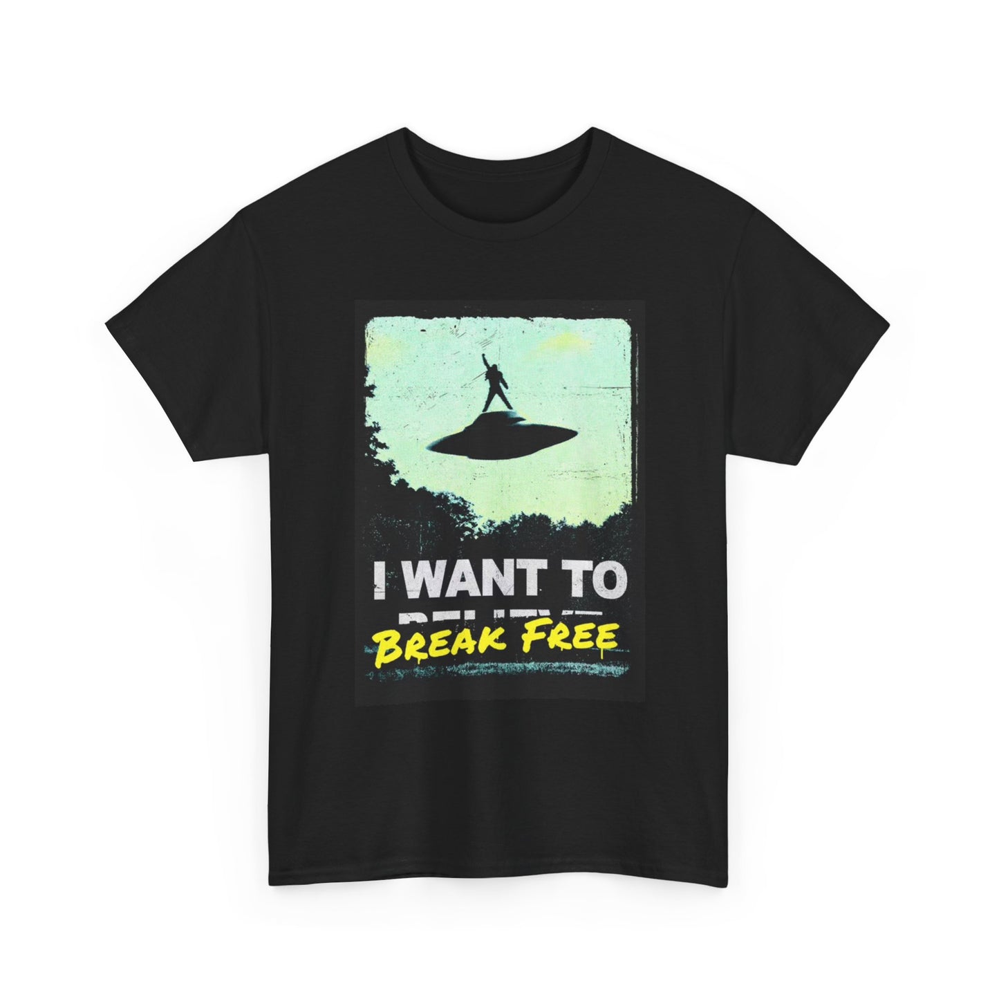 Aliens Spaceship Tshirt Funny Area 51 Vegas graphic Unisex Heavy Cotton Tee