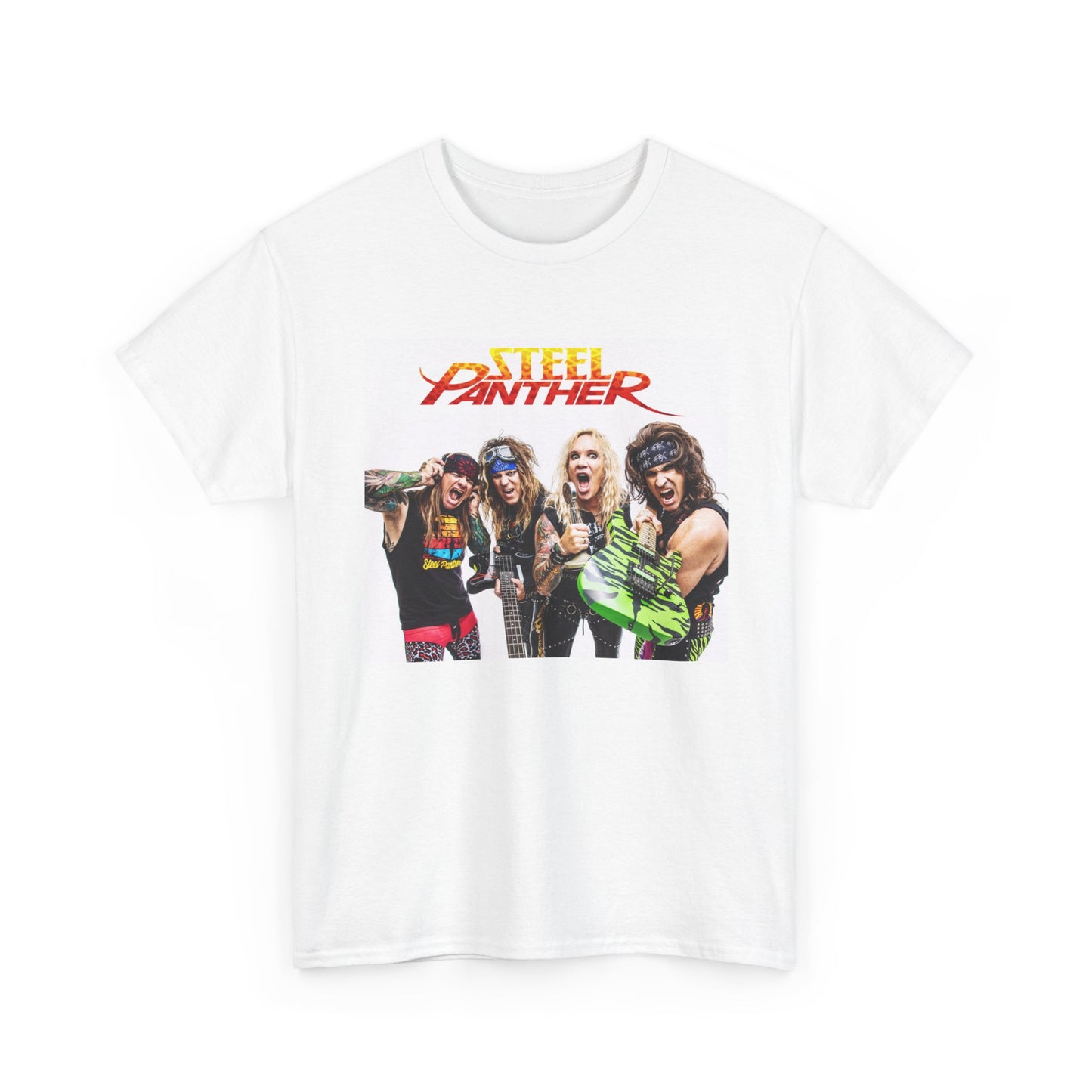 Steel Panther Tshirt Vintage Rock Band Merch Poster Unisex Heavy Cotton Tee