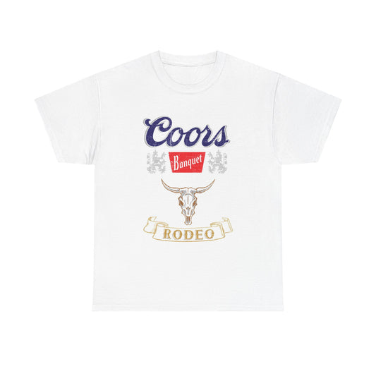 Coors Beer Shirt Vintage American Flag Logo Retro Unisex Heavy Cotton Tee