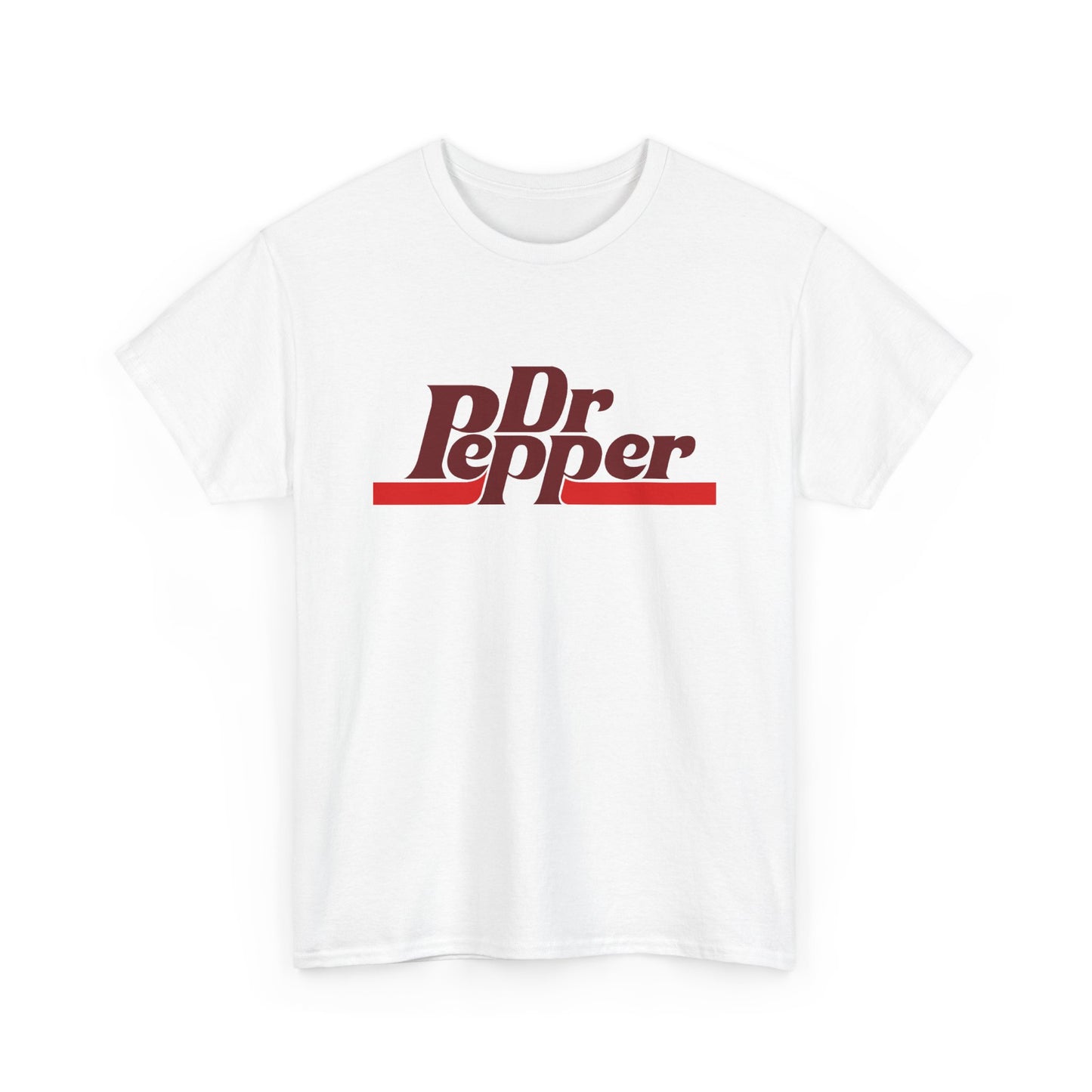 Dr Pepper Logo Tshirt Vintage Retro Design Soda Pop Can Unisex Heavy Cotton Tee