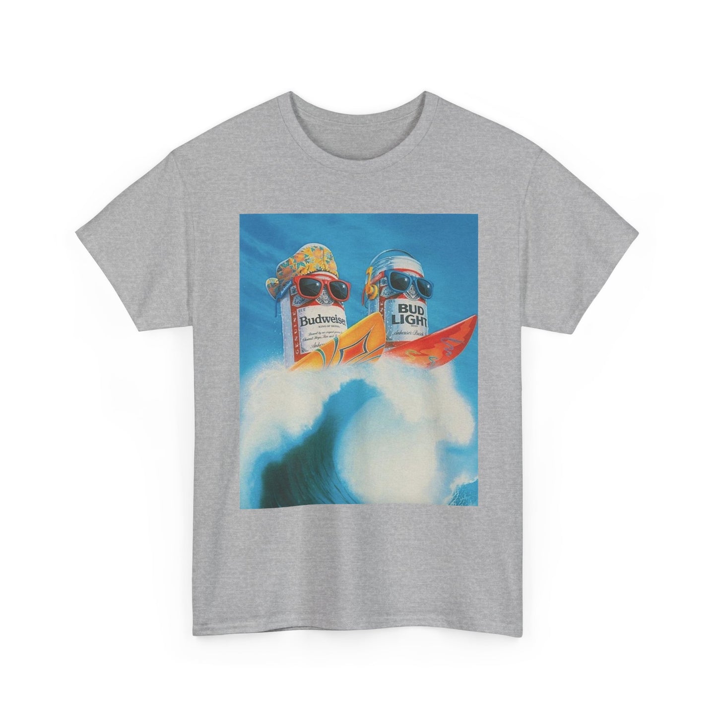 Vintage Beer Bud Poster Graphic T Shirt Unisex Heavy Cotton Tee