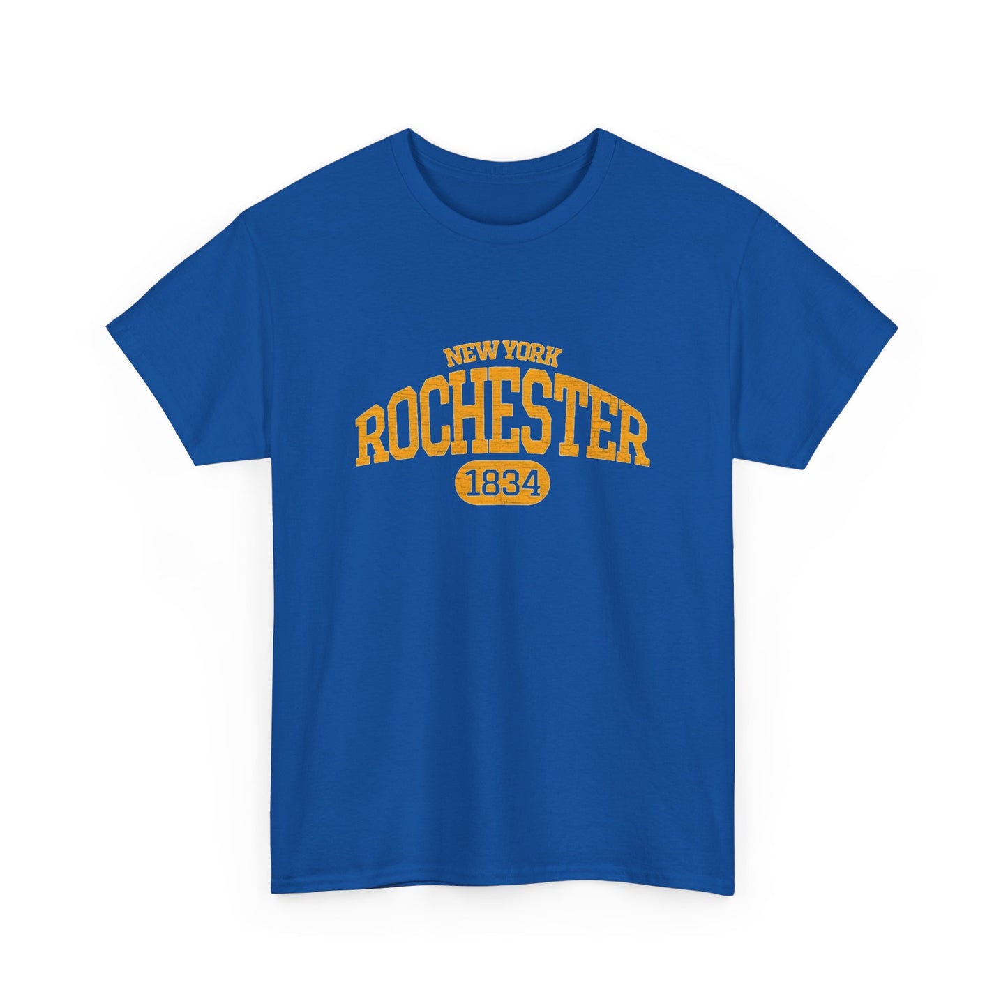 New York Rochester Retro Graphic T Shirt Men's Heavy Cotton Tee - Quality - Modern True to Size