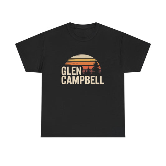 Glen Campbell Retro Graphic T Shirt NEW ADULT TEE VINTAGE