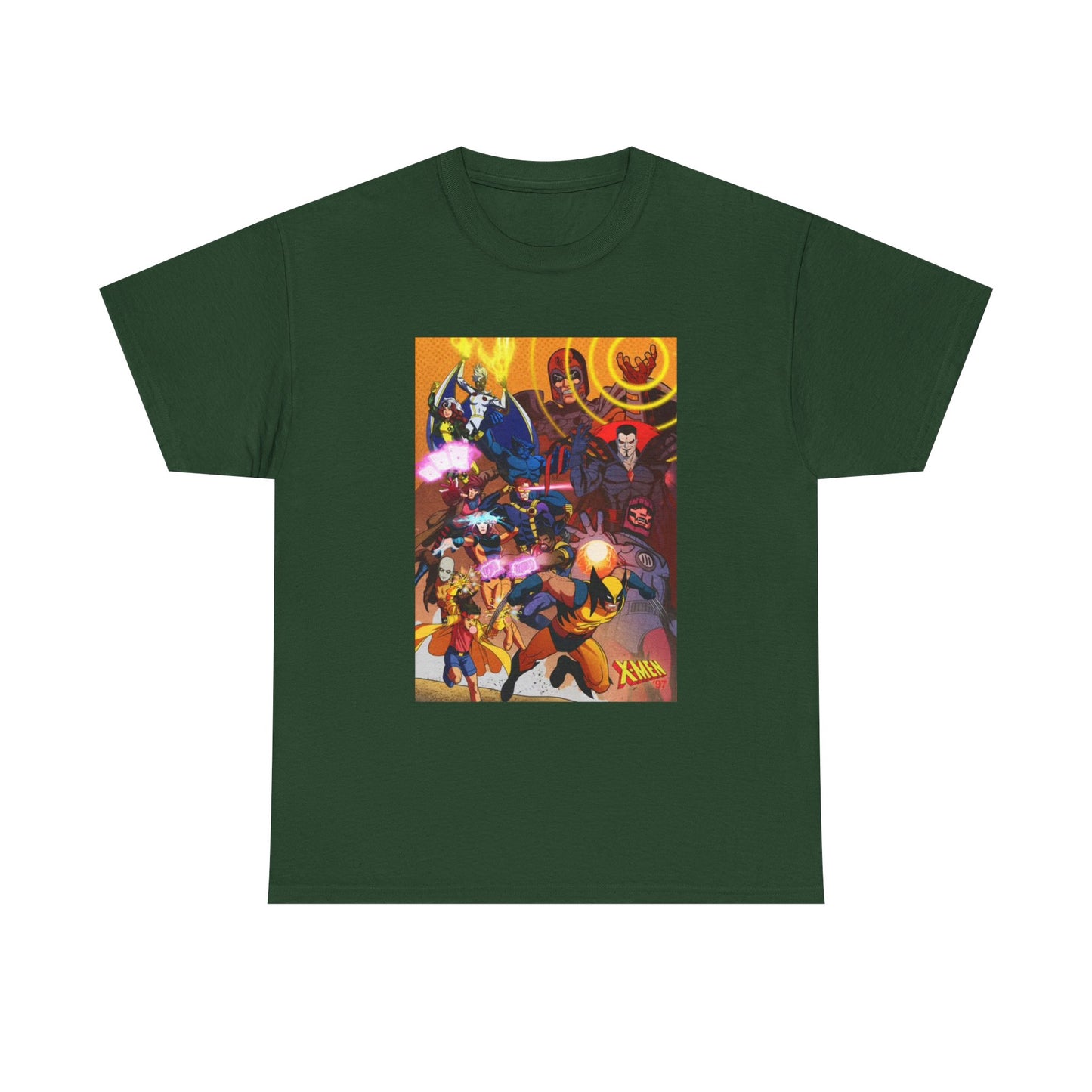 Cartoon Graphic Tee Xmen Comic Book Retro Vintage Tee Unisex Heavy Cotton Tee