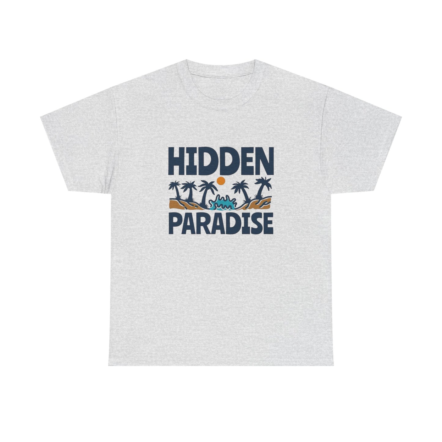 Hidden Paradise Graphic T Shirt NEW Adult Unisex Heavy Cotton Tee