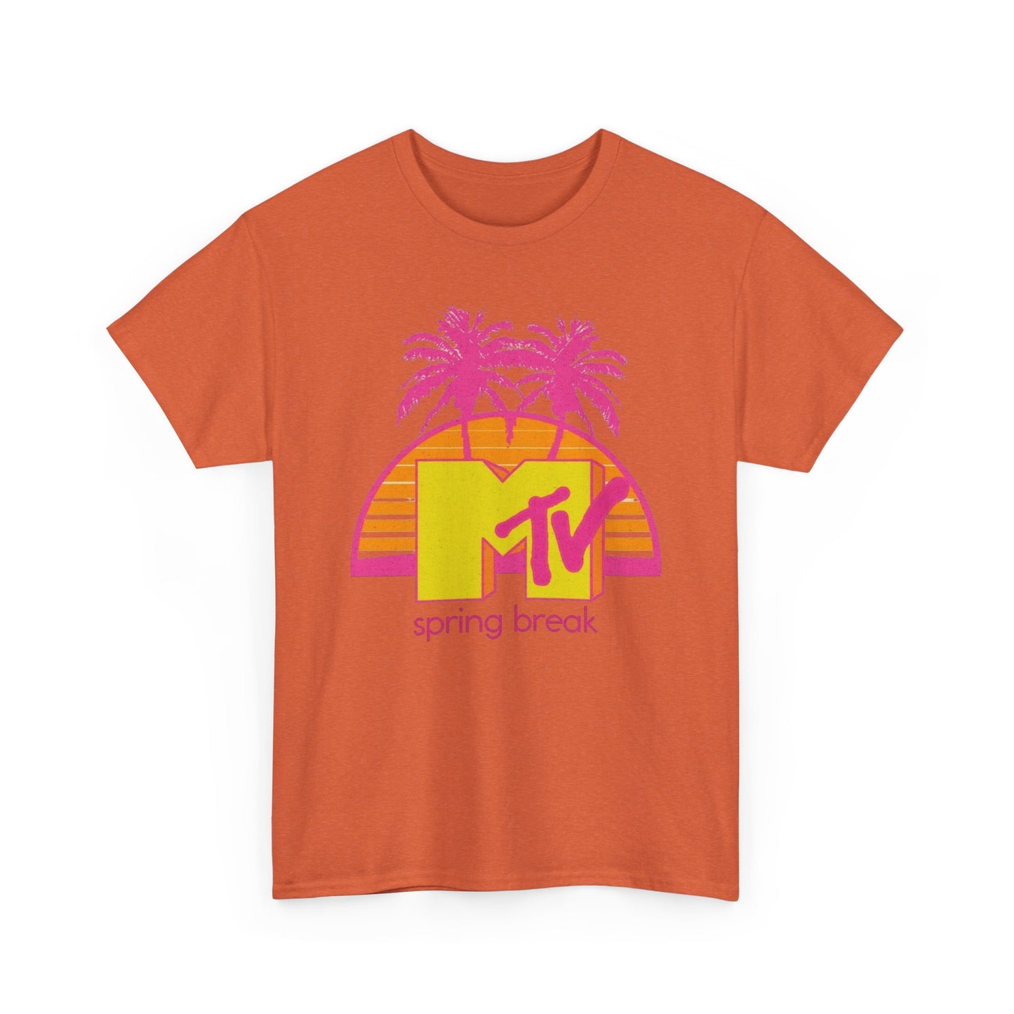 MTV Spring Break Vintage Graphic T Shirt NEW Unisex Heavy Cotton Tee