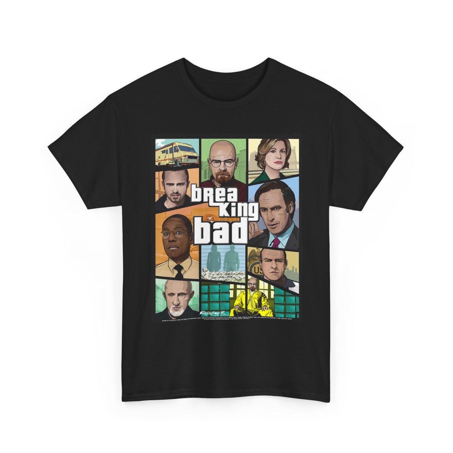 Breaking Bad Graphic T Shirt Vintage Grand Theft Auto Unisex Heavy Cotton Tee