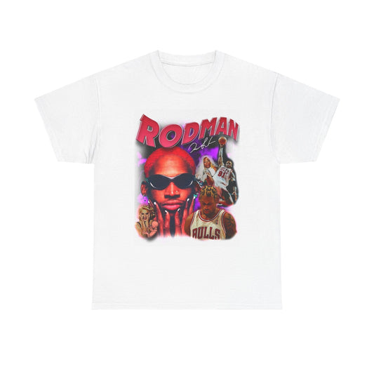 Dennis Rodman Graphic T Shirt Vintage Bulls 90s Unisex Heavy Cotton Tee