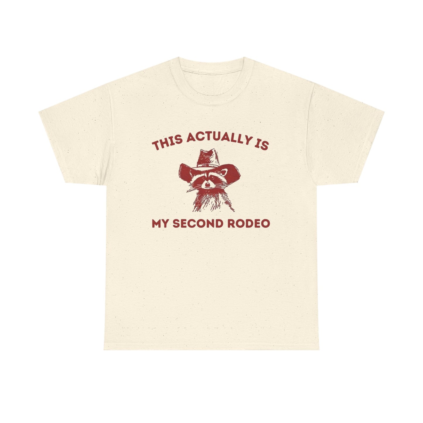 This Is My Second Rodeo Funny Graphic T Shirt Regular Men's Heavy Cotton Tee