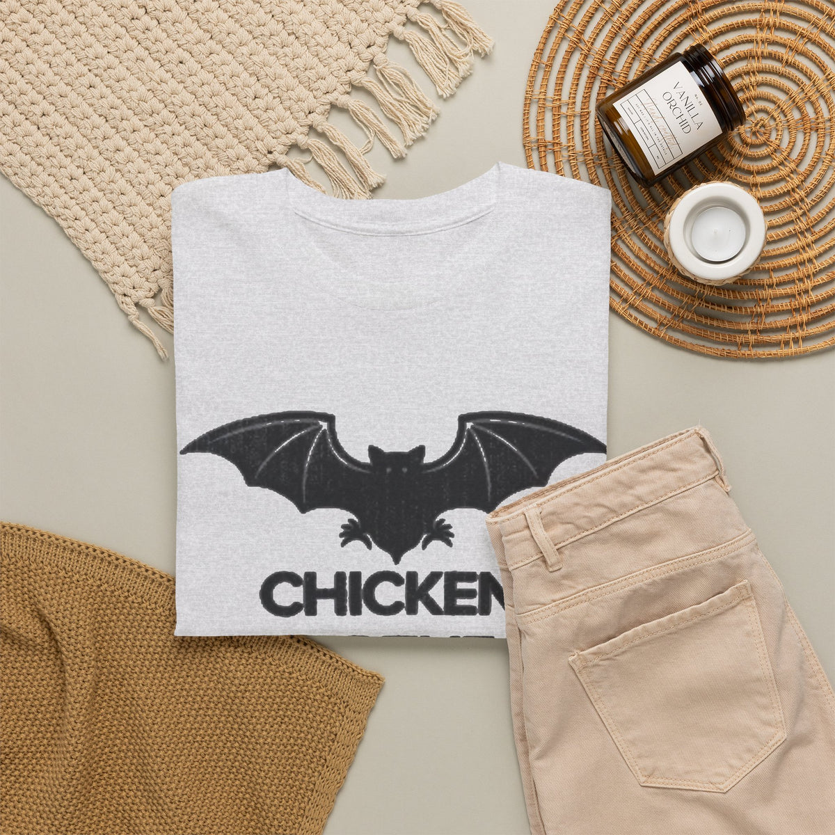 Chicken Of The Cave Graphic T Shirt Men's Comedy Heavy Cotton Tee