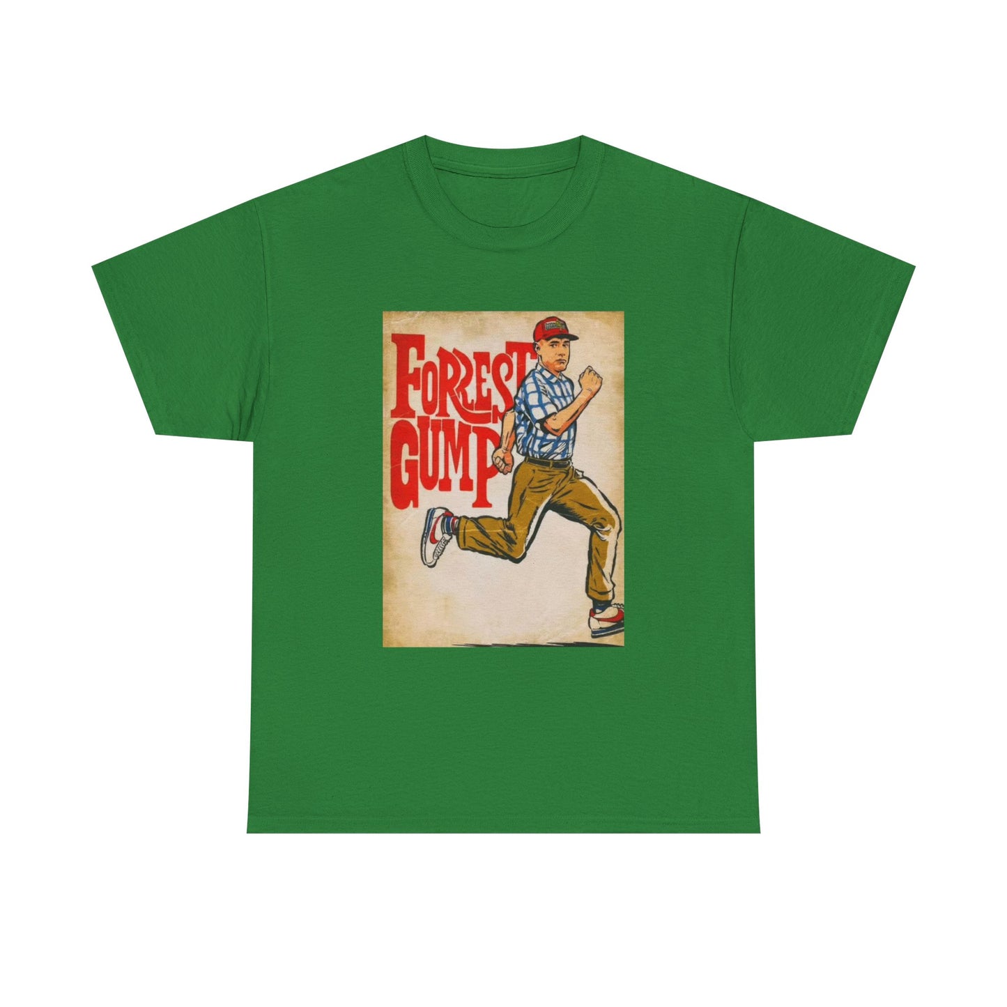 Forrest Gump Tshirt Vintage Retro Movie Poster Unisex Heavy Cotton Tee