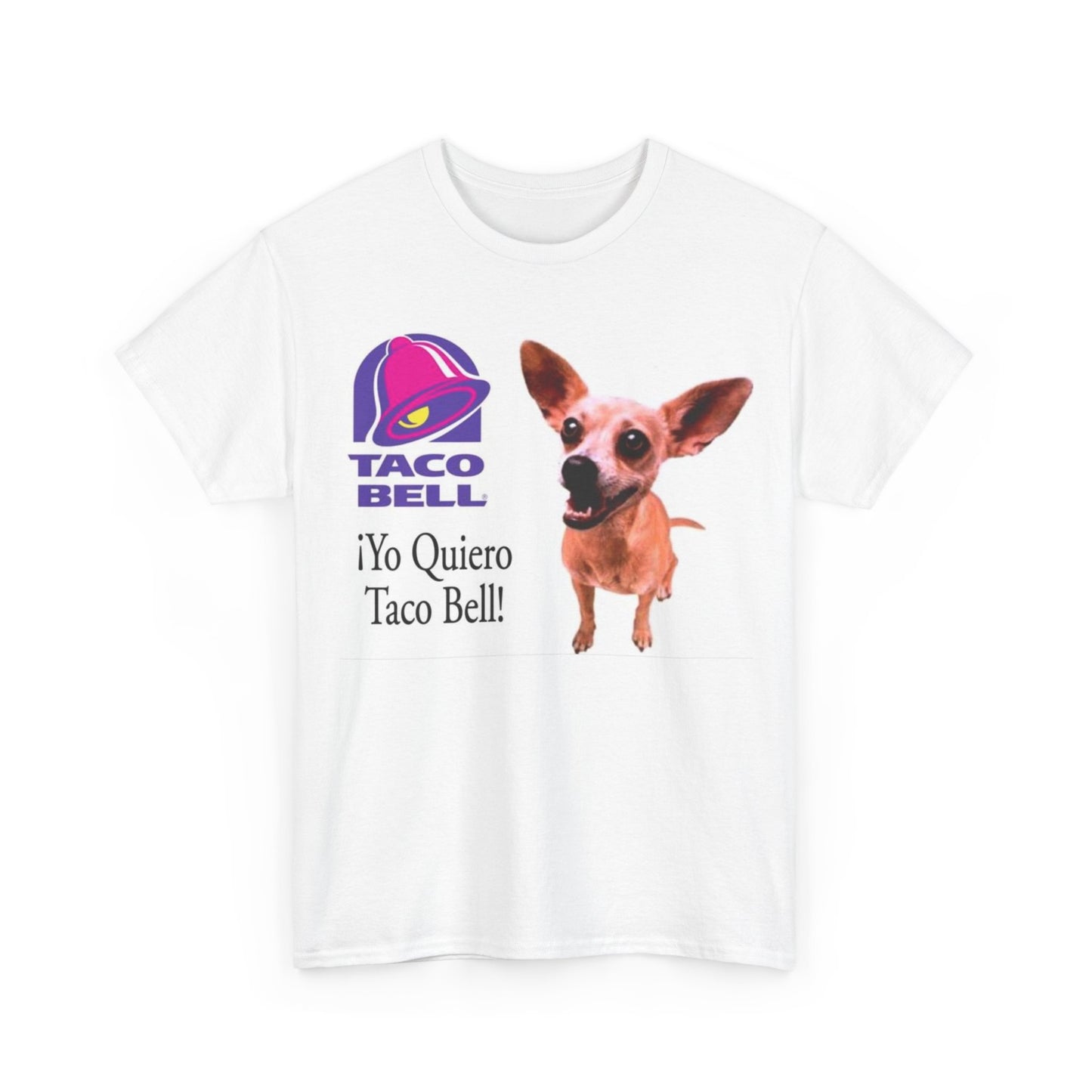 Taco Bell Shirt Funny Retro Logo Mexican Dog 90s Nostalgia Unisex Heavy Cotton