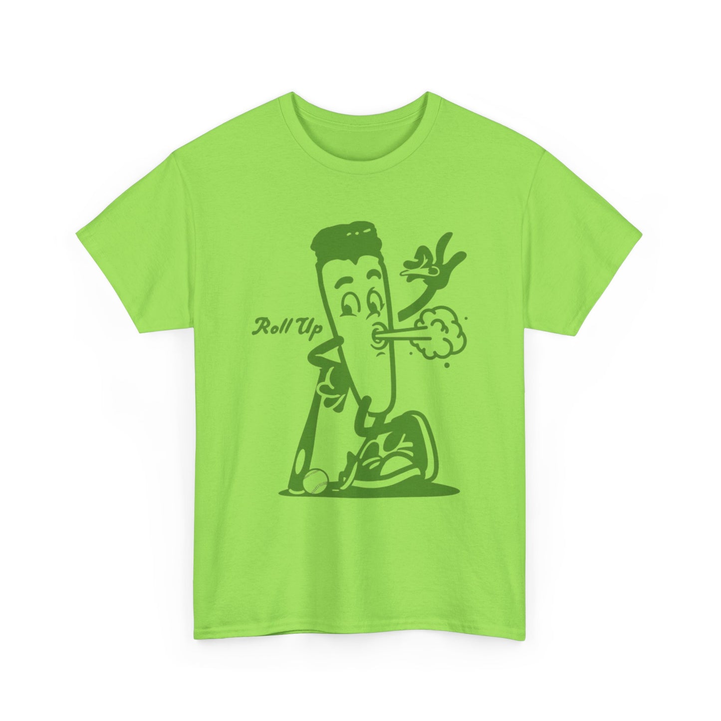 Roll Up Retro Weed 420 Graphic T Shirt S-5XL NEW Unisex Heavy Cotton Tee