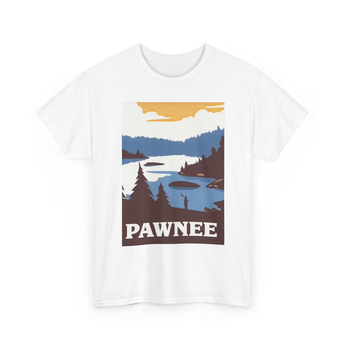 Pawnee Parks And Recreation T Shirt BRAND NEW Apparel Unisex Heavy Cotton Tee