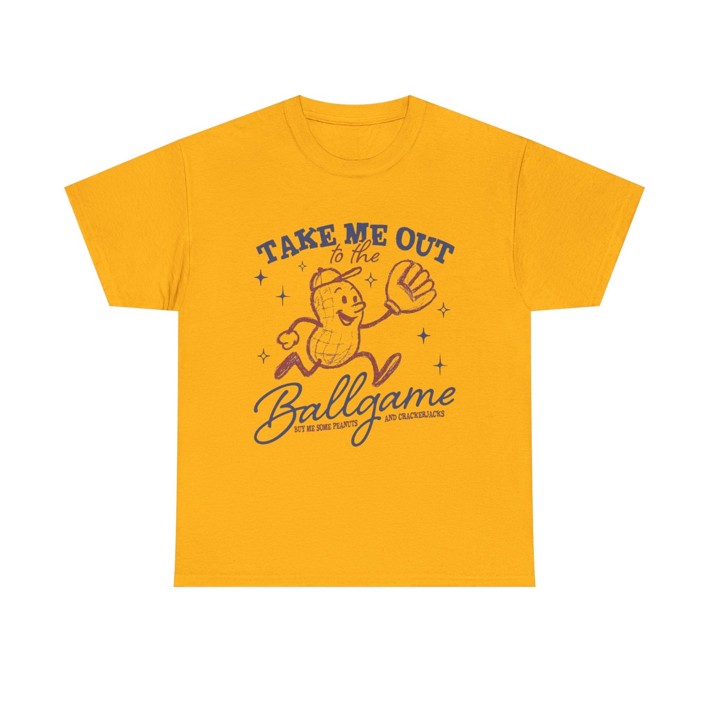 Take Me Out To The Ballgame Graphic T Shirt NEW Unisex Heavy Cotton Tee