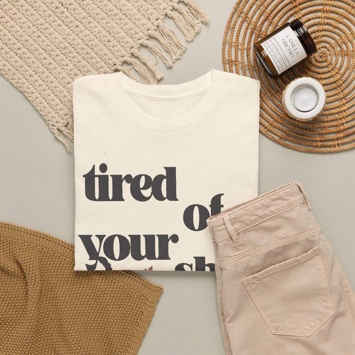 Tired of Your Mess Funny Graphic T-Shirt Men's Graphic Tee