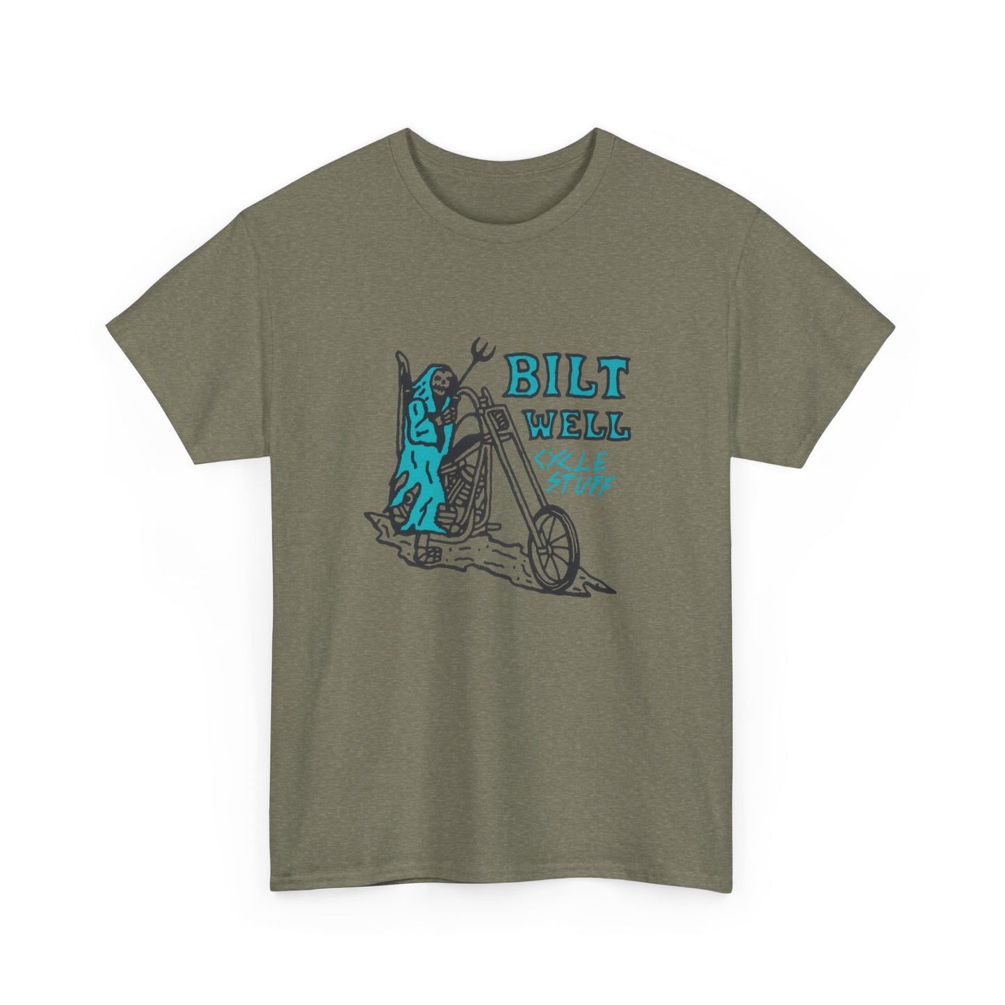 Bilt Well Motorcycle Stuff Graphic T Shirt Unisex Heavy Cotton Tee