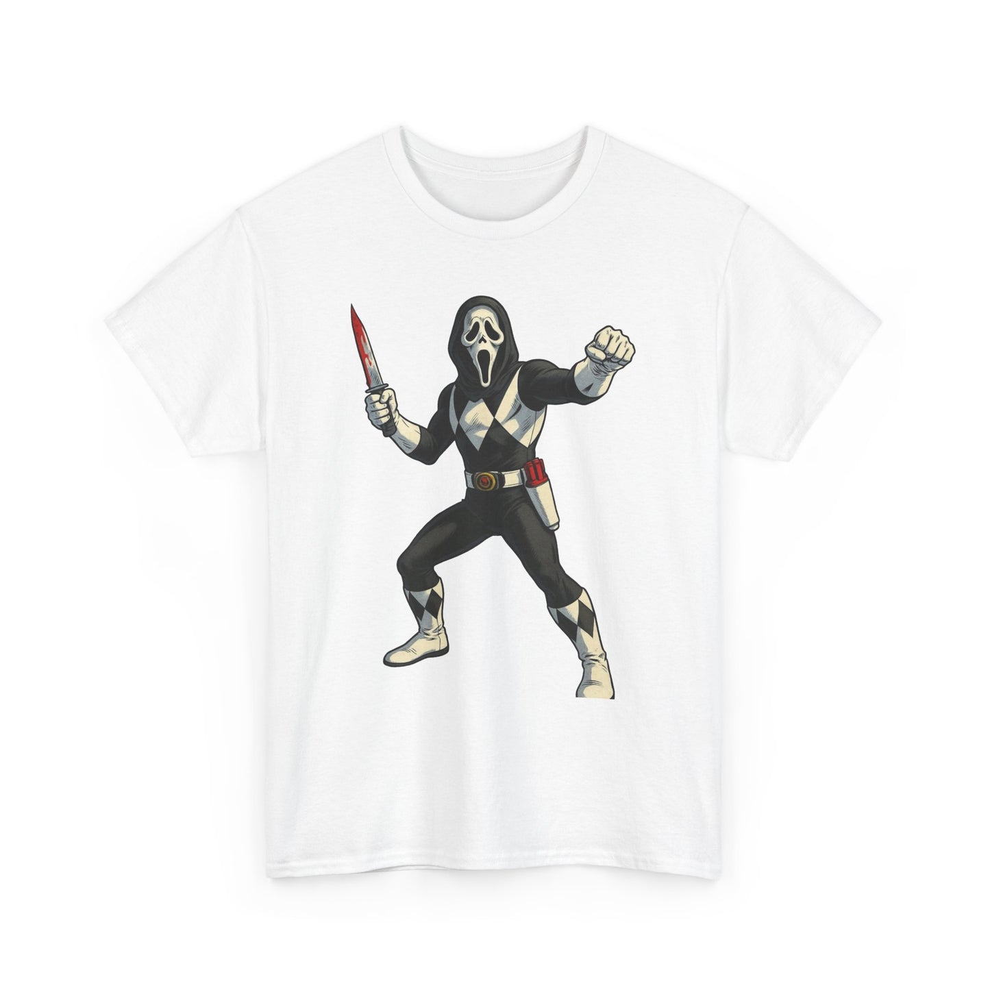 Power Rangers Funny Scream Graphic T Shirt NEW Unisex Heavy Cotton Tee