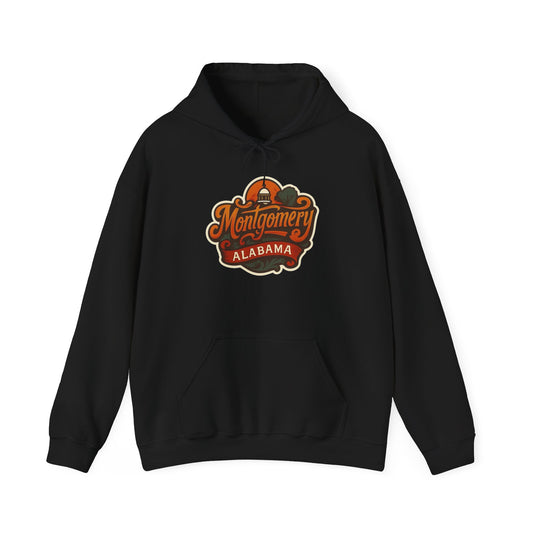 Montgomery Alabama Graphic Hoodie Unisex Heavy Blend™ Hooded Sweatshirt