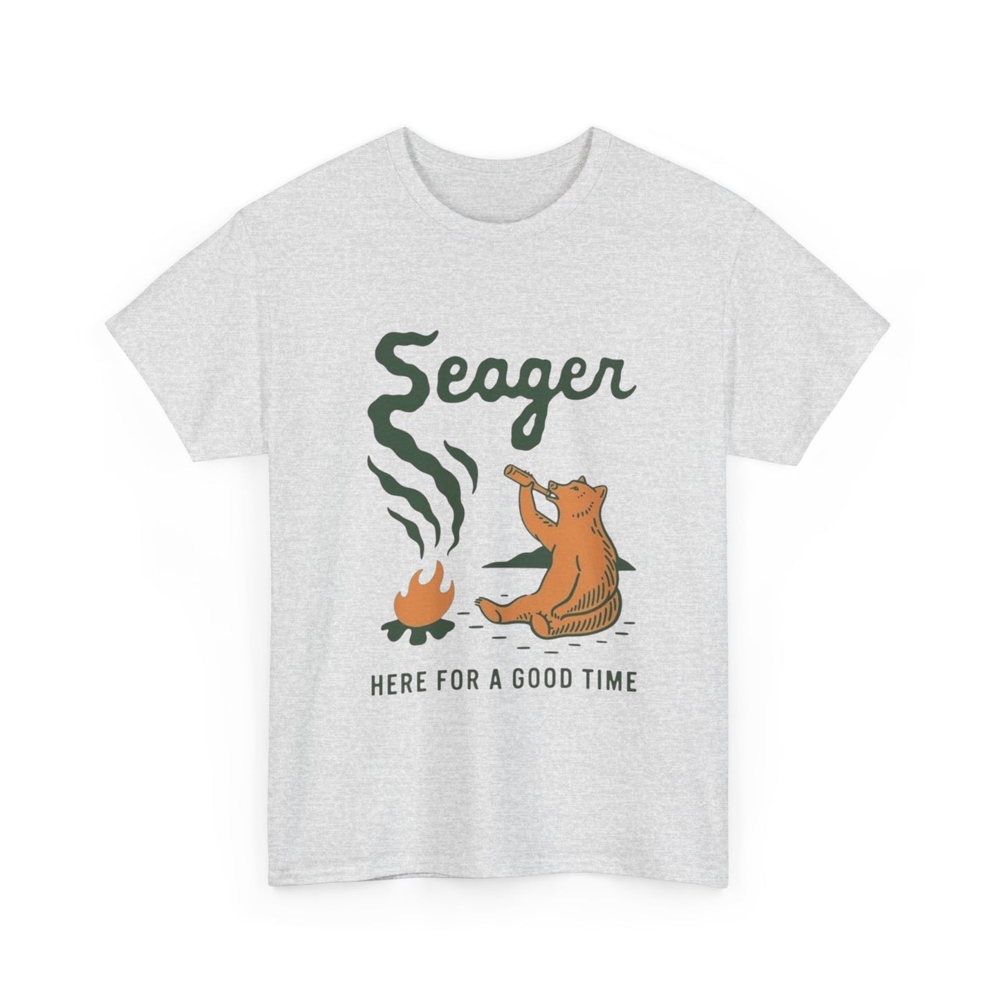 Seager Here For A Good Time Graphic T Shirt Unisex Heavy Cotton Tee