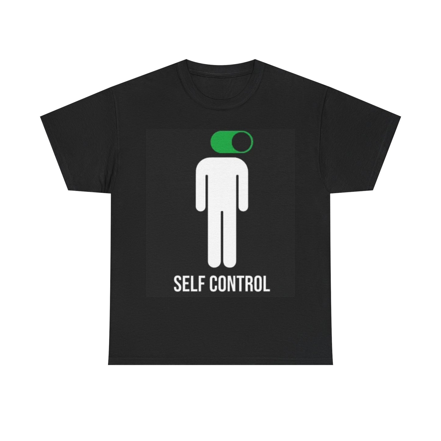 Self Control Shirt Funny Turn It Off Graphic Gift Unisex Heavy Cotton Tee