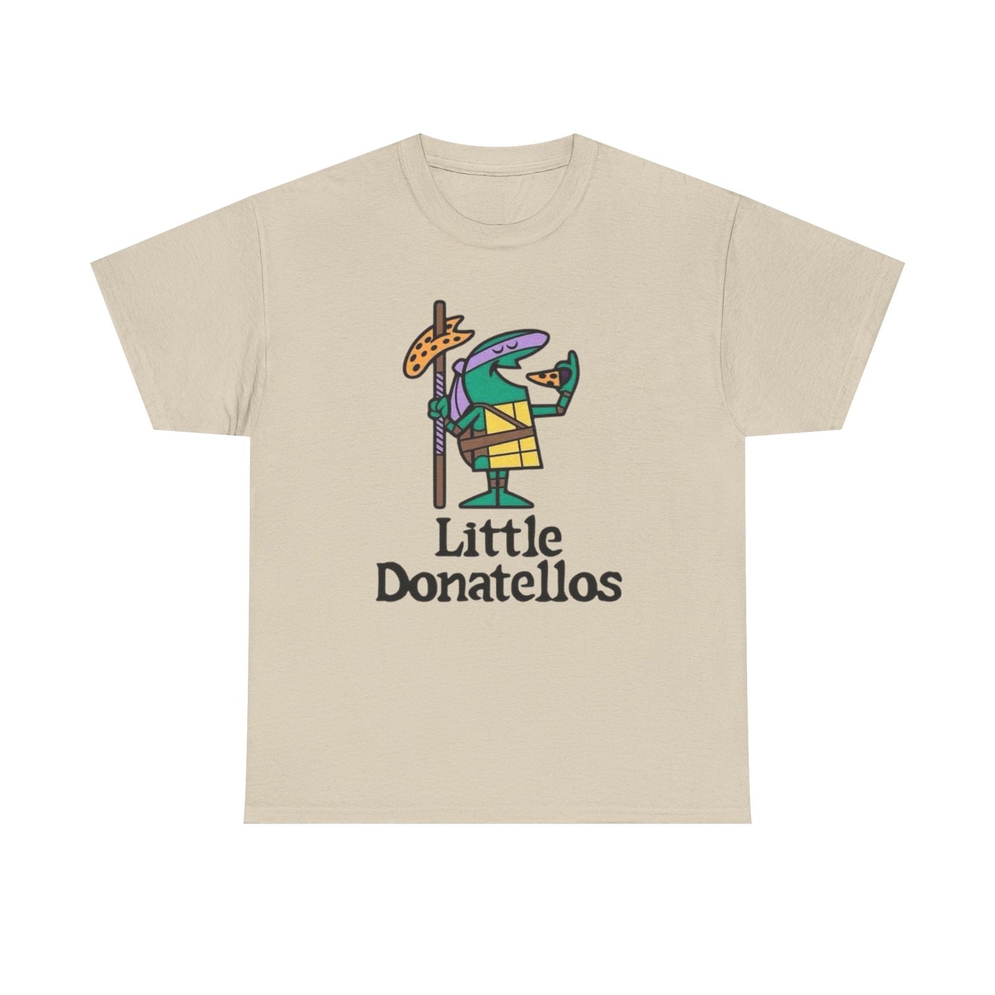 Little Donatello's Turtles Pizza T Shirt S-5XL NEW Unisex Cotton Tee